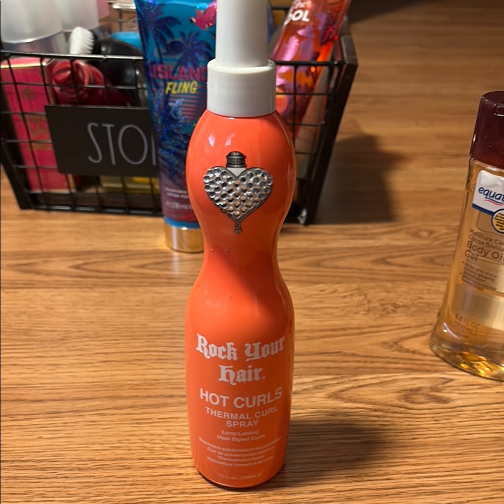 Orange Heat Protectant for Hair